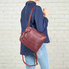 Eden Burgundy Caiman