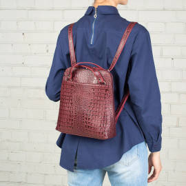 Eden Burgundy Caiman